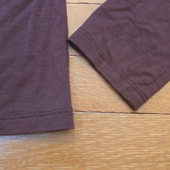 Reformation, Square Neck Long Sleeve Top, Brown, VGUC, Women's M - Picture 9 of 12